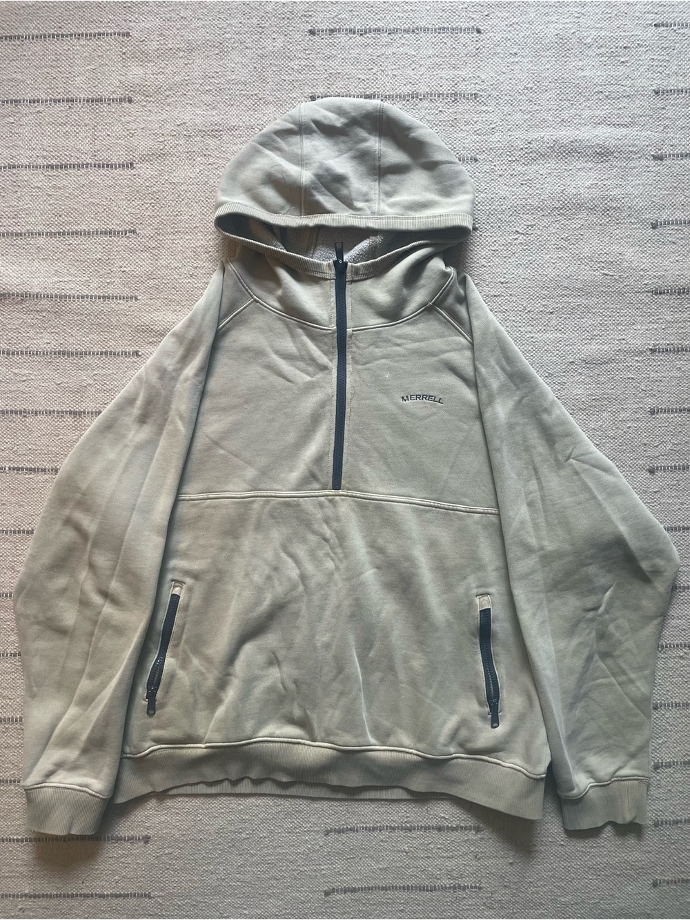 Merrell Hooded Half-Zip Pullover - Light Sage